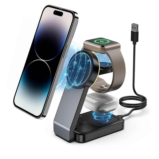 Elecdov W79 3 In 1 Magnetic Charging Station for Apple