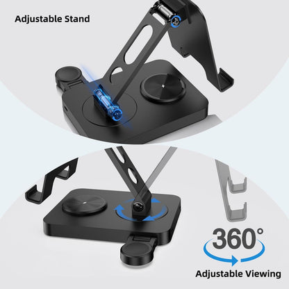 Elecdov CE07 3 In 1 Charging 360°Adjustable Stand