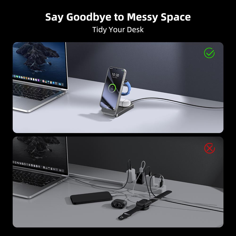 Elecdov CE10G In 1 Magnetic Charging Tidy Your Desk Say Goodbye to Messy Space