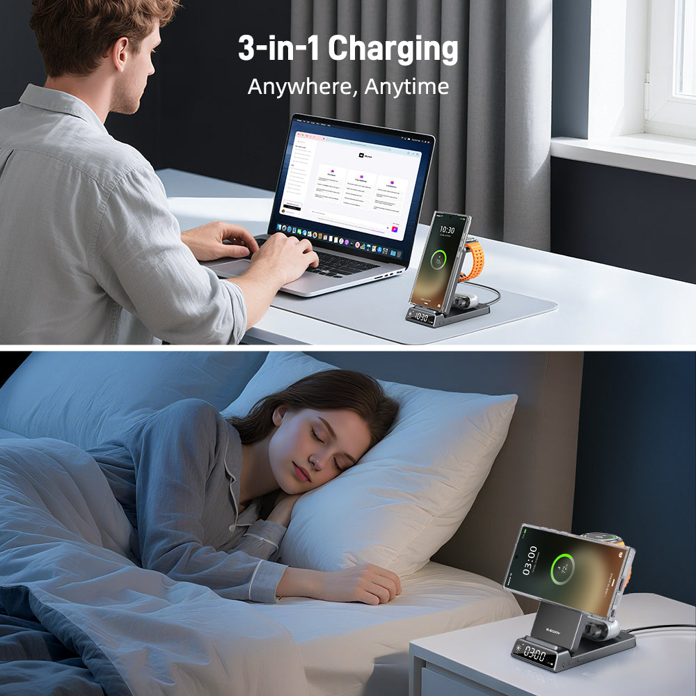Elecdov CE19S 3-in-1 Wireless Charging Wireless charging wherever you are