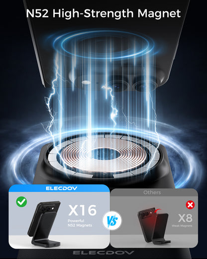 Elecdov CE22 Universal Magnetic Charging Station N52 High-Strength Magnet