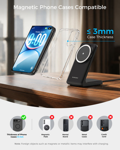 Elecdov CE22 Universal Magnetic Charging Station Magnetic Phone CasesCompatible