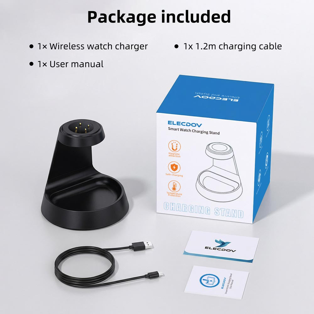 Elecdov WC01G 3 In 1 Magnetic Charging charger Packing List
