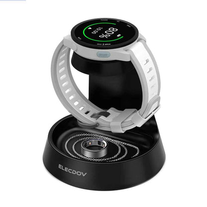 Elecdov WC01J 2 In 1 Magnetic Charging Station for Garmin