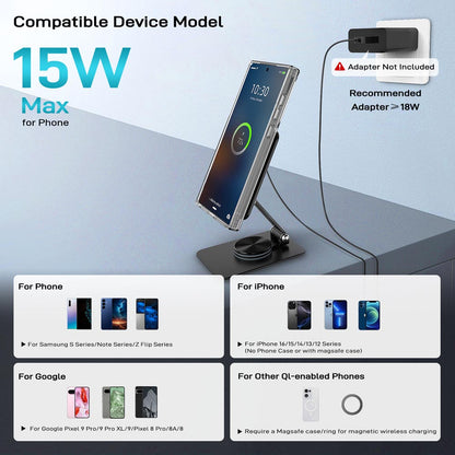 Elecdov Z5 Samsung Magnetic Charging Station Wide Compatibility Various Samsung devices