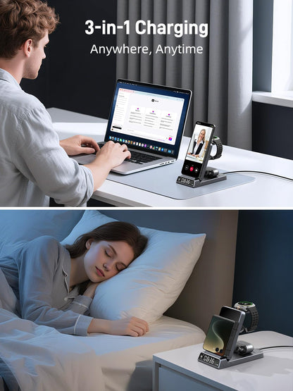 Elecdov 3 in 1 Wireless Charger for Samsung Galaxy Z Flip Series